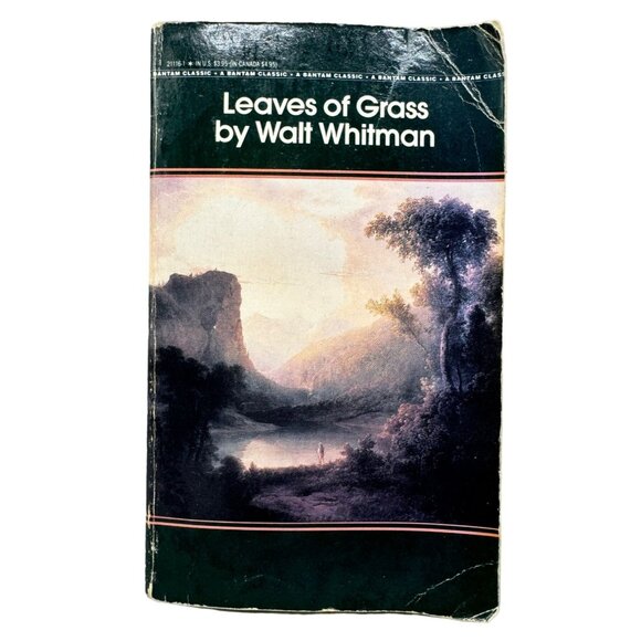 Leaves of Grass book paperback 1983 english Bantam 470pgs Walt Whitman READ - Picture 1 of 6